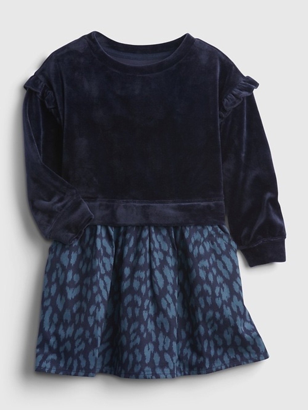 Baby Gap Toddler Mix-Media Ruffle Sweatshirt Dress Size 5